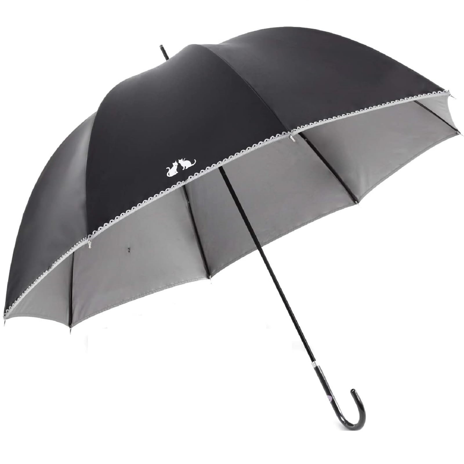 

Магазин Okamoto Harajuku Зонт от солнца Защита от УФ-лучей 100% Затенение Длинный зонт Полное затенение Степень затенения Зонт для солнечных и дождливых дней Зонт Кошка