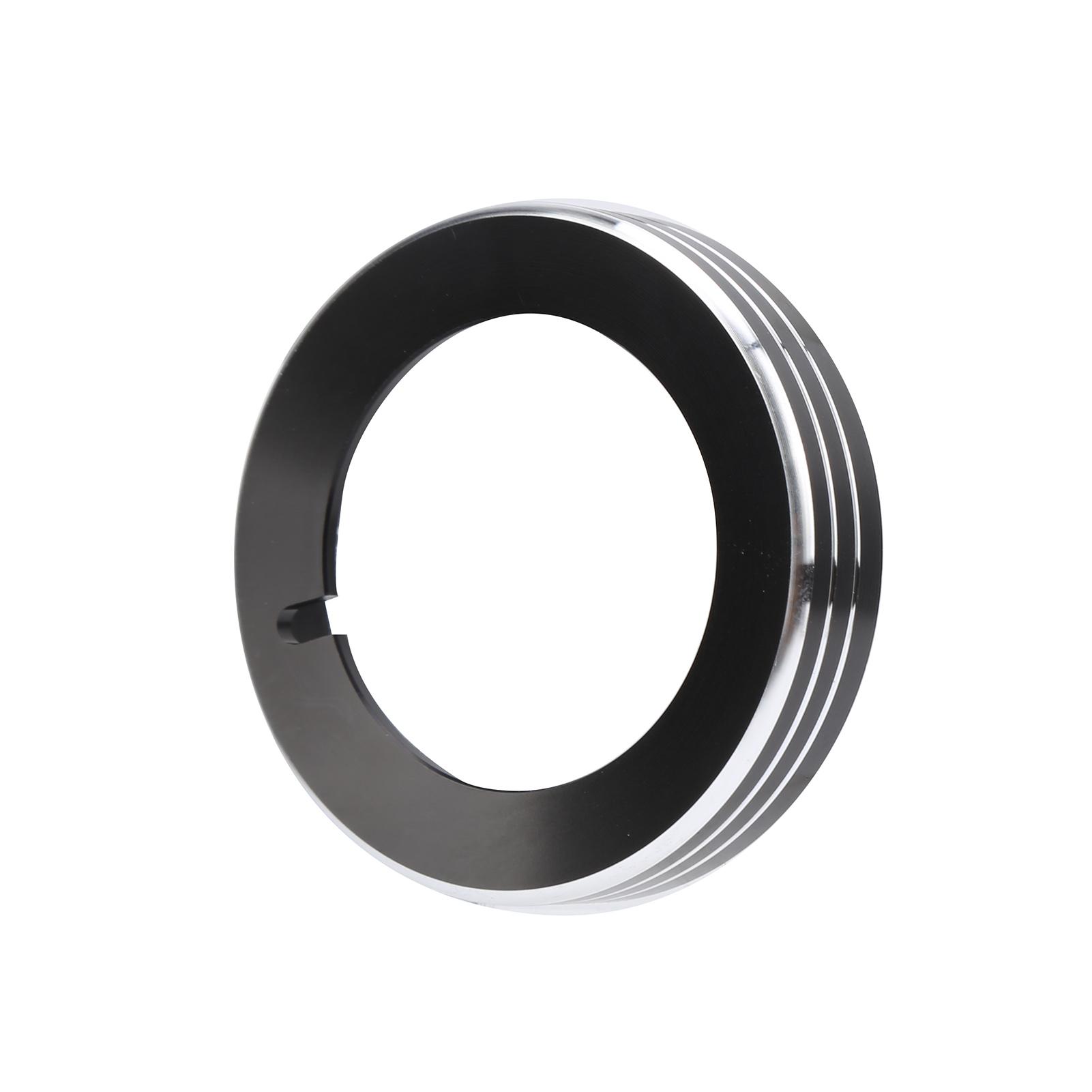 

Headlight Switch Ring Aluminum Alloy Black Replacement for Ford Mustang 20152020