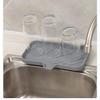 Silicone Splash-Proof Draining Mat: Non-Slip Countertop Protector for Kitchen Sink