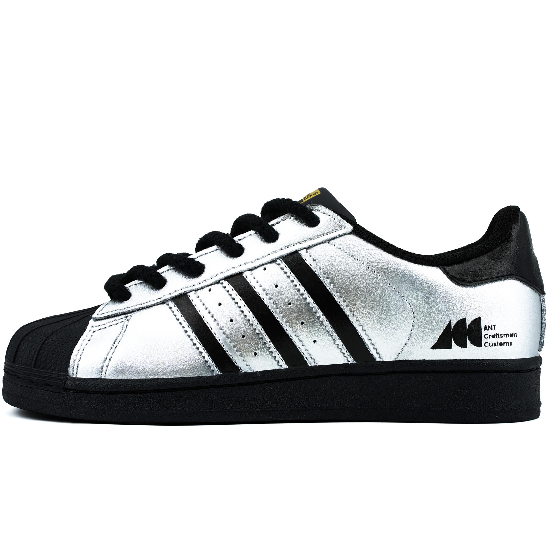 

Adidas Originals SUPERSTAR Lightweight Low top Skateboard Shoes Unisex Silver Black EG4959(Team975-y) 37⅓