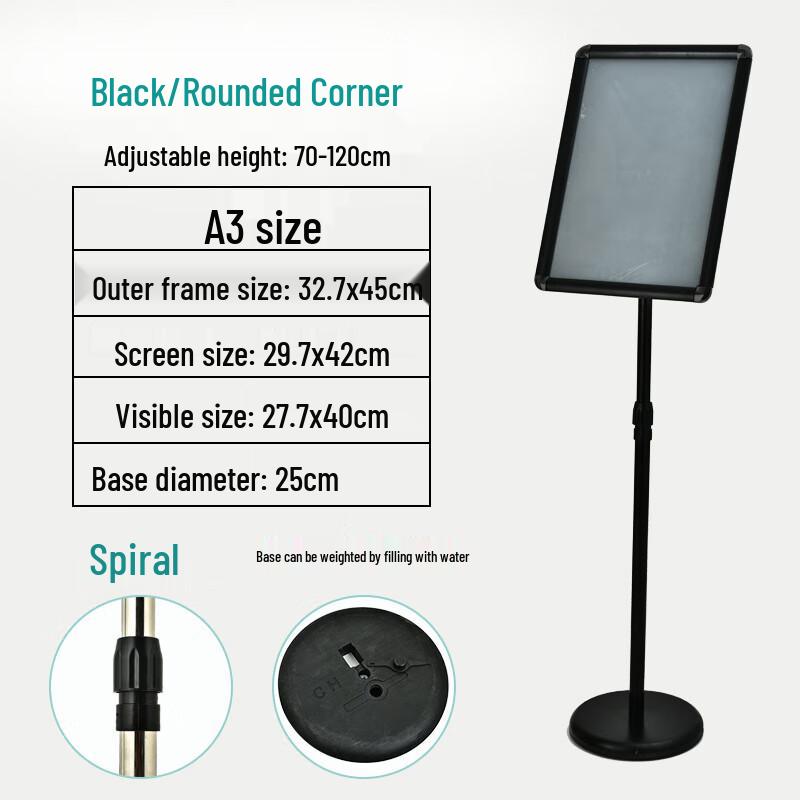 Stainless Steel Floor Stand Display Sign