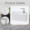 Soap Dispenser Accessories Sturdy with Sponge Holder Space Saving Resin Organizer for Sponges