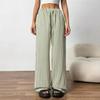 2024 Autumn Plus Size Plaid Cotton Linen Wide-Leg Skirt Pants - Elegant and Casual