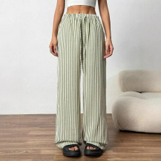 2024 Autumn Plus Size Plaid Cotton Linen Wide-Leg Skirt Pants - Elegant and Casual