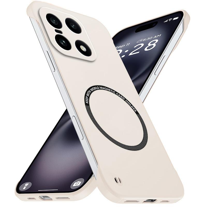 Hochwertige, ultradünne, rahmenlose Hülle für Magsafe für OnePlus 15, magnetisches kabelloses Laden, matte Linsenabdeckung, stoßfeste Hülle