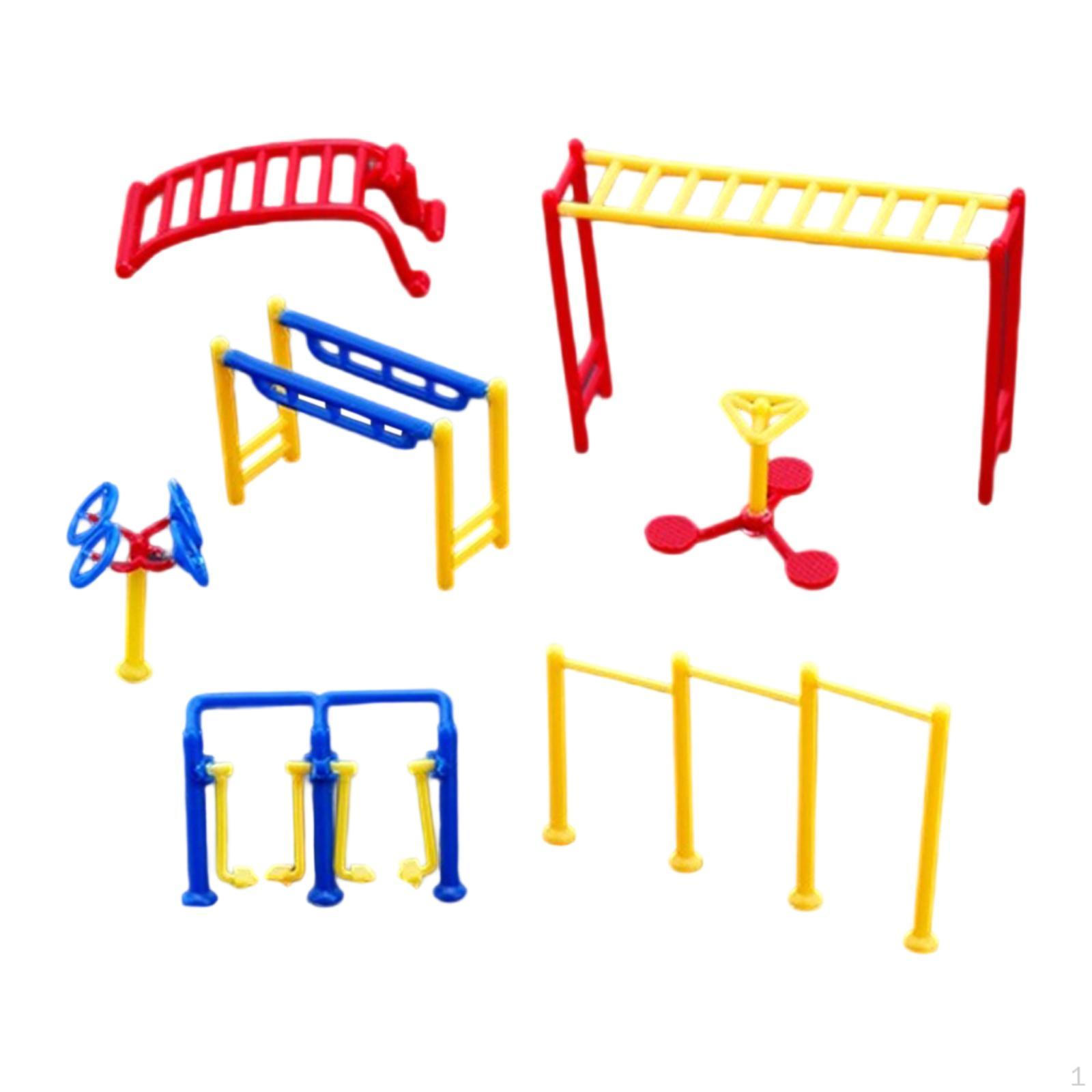 

Mini Outdoor Fitness Equipment Models Miniature Sports :150 Small Realistic Simulation Decorations