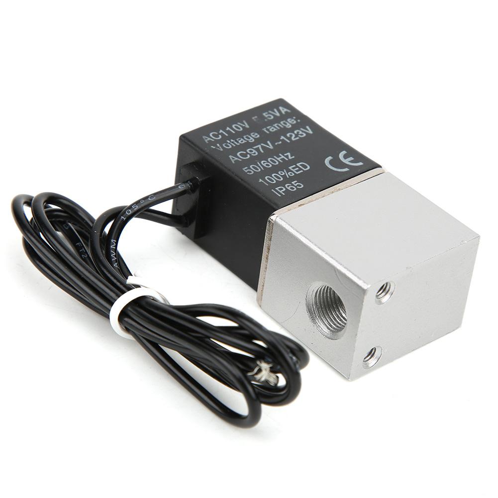 Quick Response Solenoid Valve Water Air Oil 2 Position 2 Way Aluminum Alloy Valve DC110V