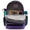 Li Ning Childrens Reflective Water-Resistant Stain-Resistant Oil-Resistant Backpack Kids Backpack Light-Blue Purple YBSS081-2