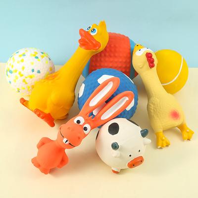 Hund Latex Sound Spielzeug Backenzähne Zähne, bissfest und stopfbarer Fußball, kleiner Hund Teddy Training Haustierbedarf