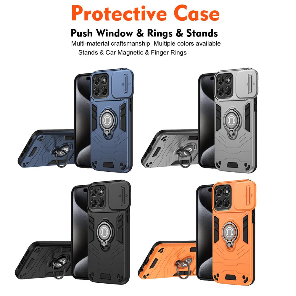 KEYSION Coque blindée antichoc pour Motorola MOTO Edge 70 5G 70 Fusion+5G Anneau de protection coulissant pour objectif de caméra Support Arrière de téléphone