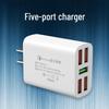 Universal Multi-Port USB Charger for Fast Charging Android Devices - Compatible with Huawei, Xiaomi, Vivo, and OPPO Phones