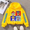 Paw Patrols Sweatshirt Chase Skye Anime Cartoon Print Cotton Fashion Casual Sports Thin Tops Spring Autumn Kids Clothes Gifts