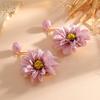 Fashionable Three-dimensional Floral Pendant Earrings, Niche and Exaggerated Earrings, Spring and Summer Dopamine Sweet