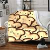 1pc Bread Pattern Blanket Warm, Cozy, And Soft, Suitable for Sofas, Beds, Cars, And Office Use.Perfect for Camping And Travel, Making It a Great Gift