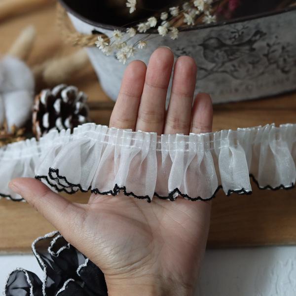 Handmade Lace Trim: Mesh for Baby Clothes, Curtains, Skirts, Pleated Decorative Fabric