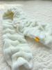 Unisex White Snood Scarf: Luxurious Imitation Rabbit Fur, Soft, Warm, and Versatile for Winter