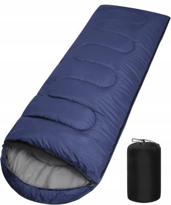 Warm Mummy Sleeping Bag Lightweight Cover with Hood 2in1 Large Mix203_Navy Blue
