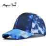 Baseballová čepice Nová Jarní Sluneční klobouk Tie-dyed Barevná Pánská Dámská Unisex-Dospívající Bavlněná Snapback Čepice Vintage Hip Hop Letní Klobouk