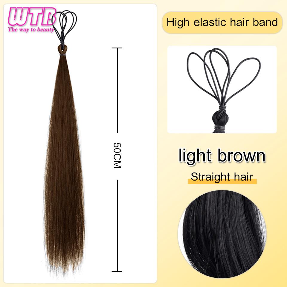 Ønskes kjøpt Syntetisk hår Selvviklende Hårbunt Kulehode Parykk Alt-i-ett Blomsterknopp Hårknute Hårpose Luftig Naturlig Hårvolum