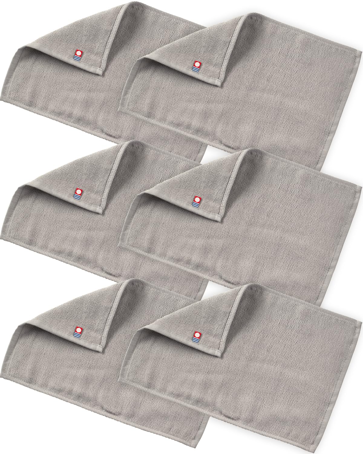 

Bloom Imabari Набор из 6 носовых платков из марли ручной работы, марлевые мочалки, полотенца, полотенца, 4-слойные полотенца, полотенца-суфле, Япония, (Древесный уголь)