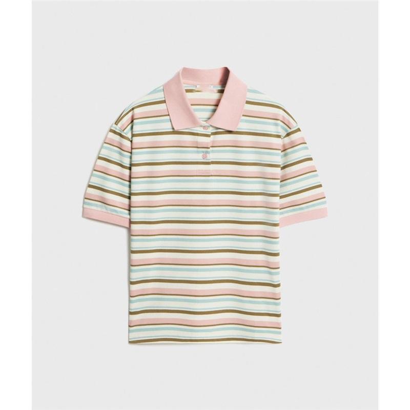 Summer American Vintage Color Block Striped Loose Short Sleeve T-Shirt For Men Casual Stylish Comfortable Tee Top