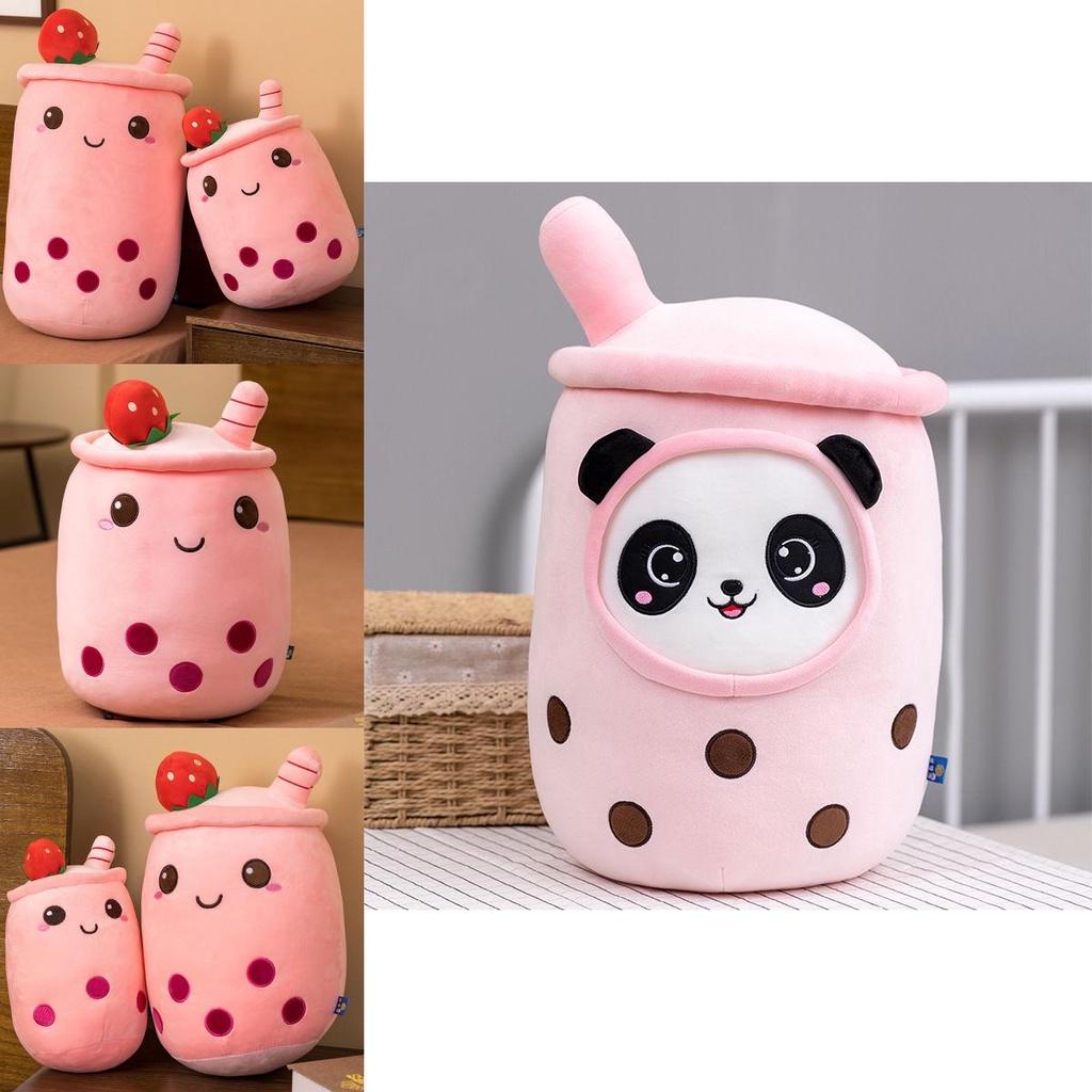 Soft Pearl Milk Tea Pillow For Girls Big Plush Toy For Sleeping And Display Coral Velvet Pp Cotton 23cm-70cm