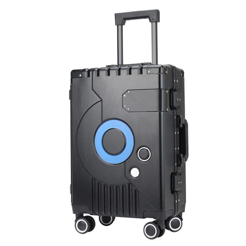 20-Inch Aluminum Frame Trolley Suitcase with Universal Wheels - Large Capacity Carry-On Luggage
