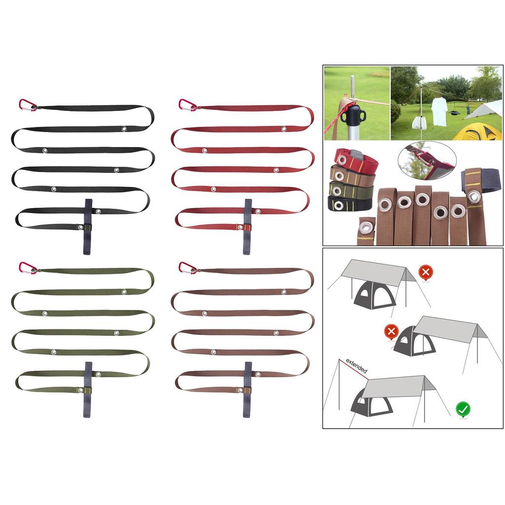 300cm Tent Extension Belt Lanyard Rope Heavy Duty Durable Hanging Strap