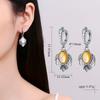Gold Silver Drop Earrings for Women Vintage Jewelry Wedding Engagement Hoop Earrings Gifts