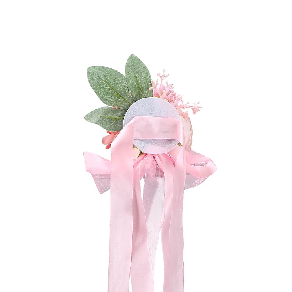 Artificial Chair Back Flower 43x13cm Silk Rose Flower Wedding Aisle Chair Decoration