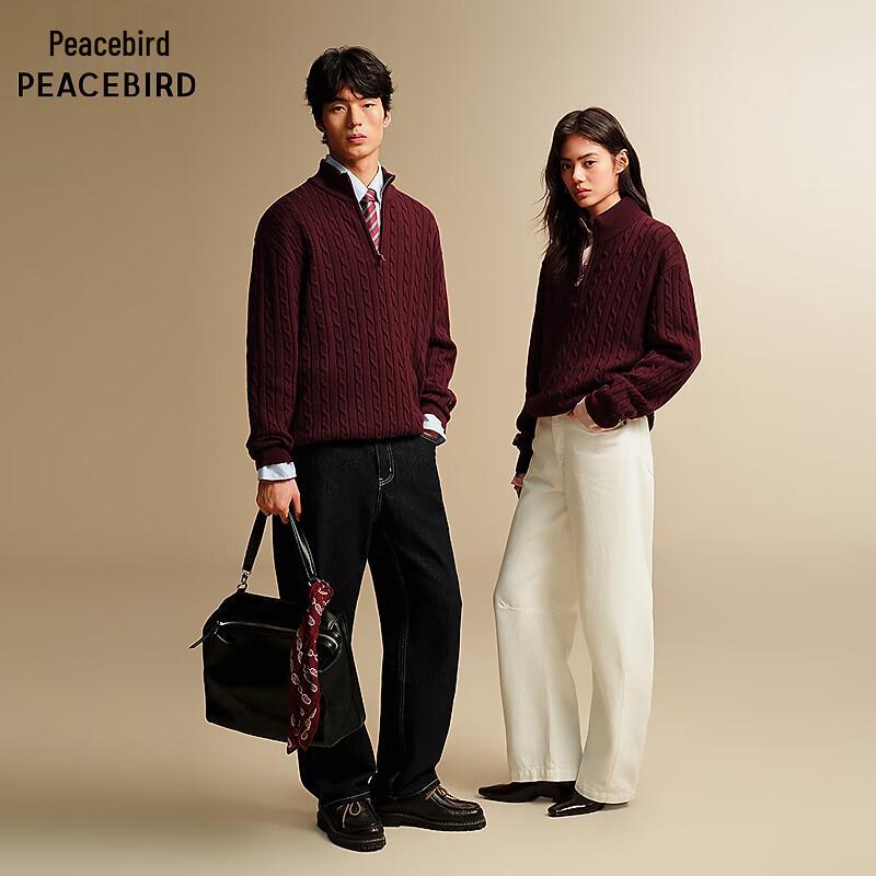 Peacebird Men's Half-High Neck Pullover Sweater