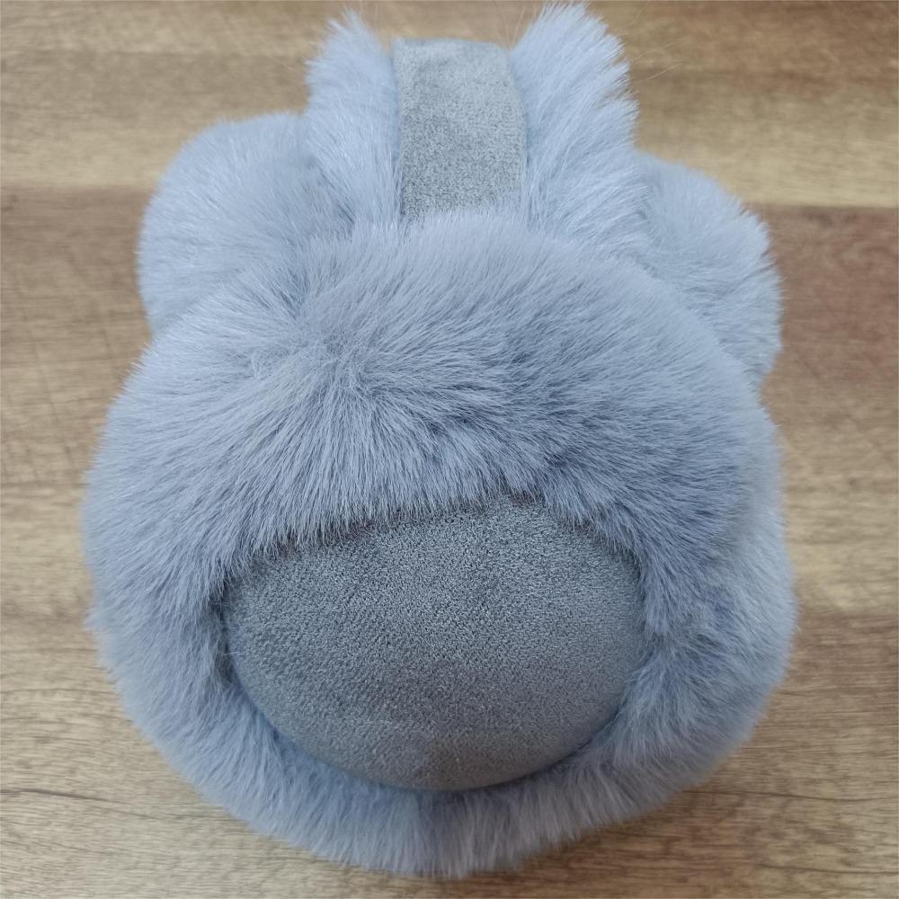 Warm Foldable Earflaps Soft Suede Faux Fur Ear-Muffs Fashion Plush Earmuffs Outdoor
