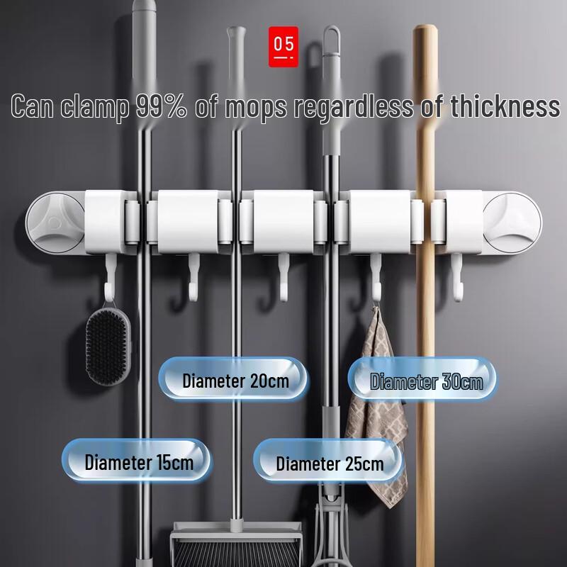 Zhifan Ścienny Organizer na Mop i Zmiotkę
