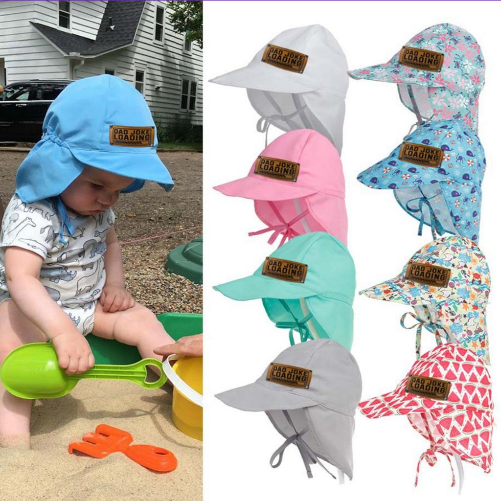 Kohandatud isikupärastatud nahast kohandatud laste päikesekreemiga päikesekübarad välistingimustes hingav võrk beebi päikesekübarad rannakübarad