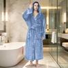 Men's Hooded Plush Bathrobe with Pockets - Soft Spa Robe for Relaxation, Sleepwear
