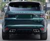 Exhaust Pipe Modification: Quad Tailpipes for 14-21 Range Rover Sport SVR Body Kit