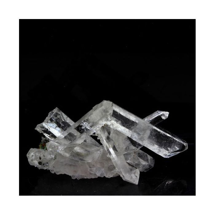 Pierres et Minéraux. Quartz biterminé + Chalcopyrite. 41.0 ct. La Gardette Mine, Bourg d'Oisans, Isère, France.