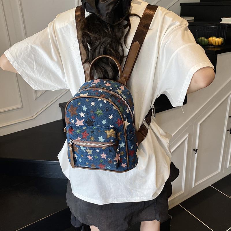 Casual versatile backpack women's new design niche fashion girl going out small backpack