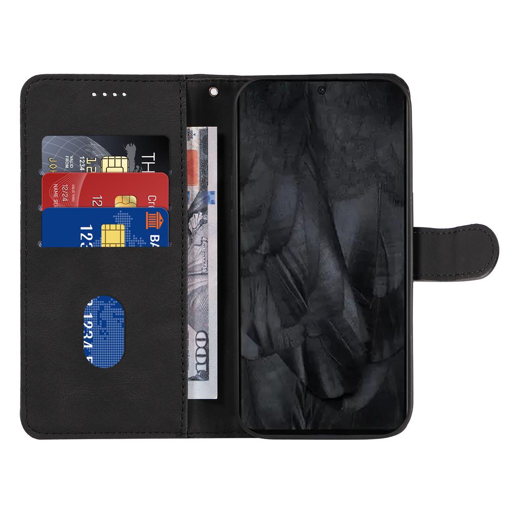 Applicable to Honor 400 Pro Leather Case Honor X9Ci Curved Stripe Card Wallet Protective Case P30 Frosted Solid Color