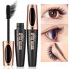 Mascara 4D che allunga ciglia impermeabili mascara per occhi volume nero con fibre di seta pennello strumento per trucco ciglia cosmetici