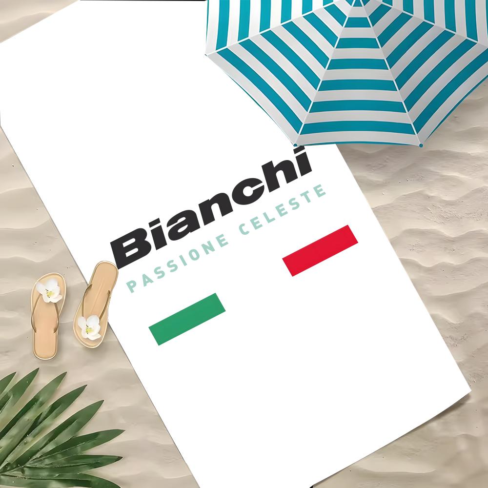 B-Bianchi Bike Microfiber Towel Polyester Beach Towel Quick Dry Sand Free Bath Towel For Summer Pool Travel Vacation