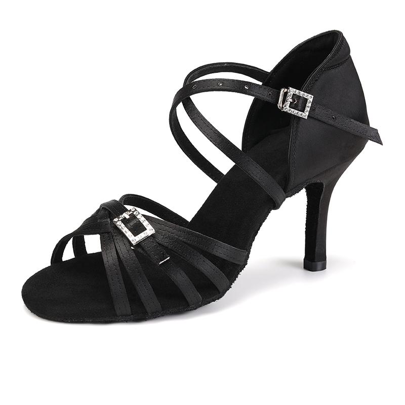 Scarpe da Ballo da Sala Latino Tango da Donna Salsa Tacco Alto 8.5CM