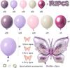 Purple Butterfly Party Birthday Balloon Chain Set Birthday Valentine'S Day Proposal Wedding Scene Decoration