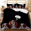 Top Dog Duvet Cover Set French Bulldogs Bedding Set for Kids Teen Twin Size Puppy Pet Doggy Animal Polyester Quilt Cover