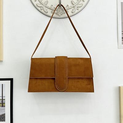 Kleine Vierkante Tas Draagbaar Oksel Handheld Klapdeksel Alles-match Enkele Schouder Mat Retro Crossbody Jacquemus