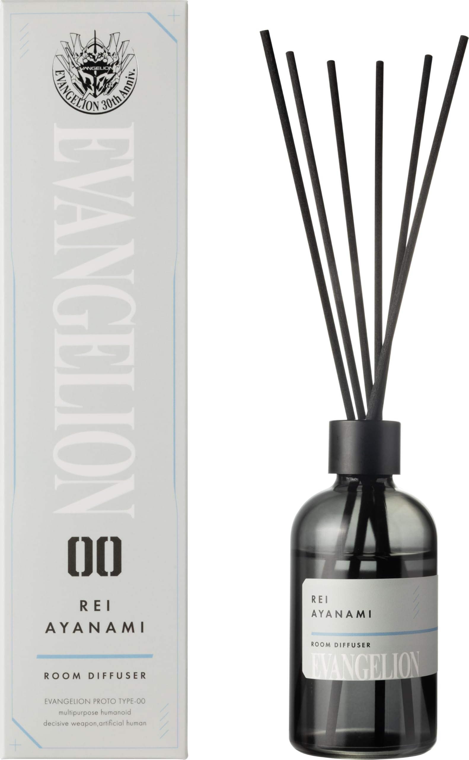 GSI Creos Evangelion Room Diffuser, Rei Ayanami - White Floral - 100ml