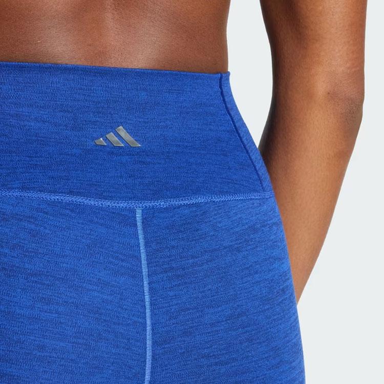 Adidas All Me 7/8 Leggings Solid Color Logo Sports Pants Women Leggings Deep-Blue IT9152