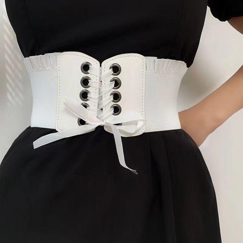 Trendy Waist Black Belt For Women With Chic Adjustable Ties For A Fit Flattering