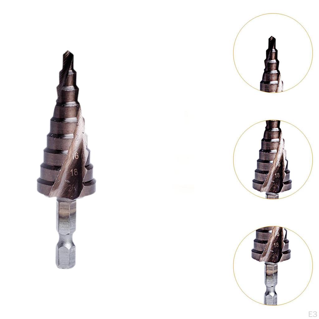 M35 Cobalt Step Drill Bit Replace for Industrial Wood Drilling Hole Woodwork 66mm