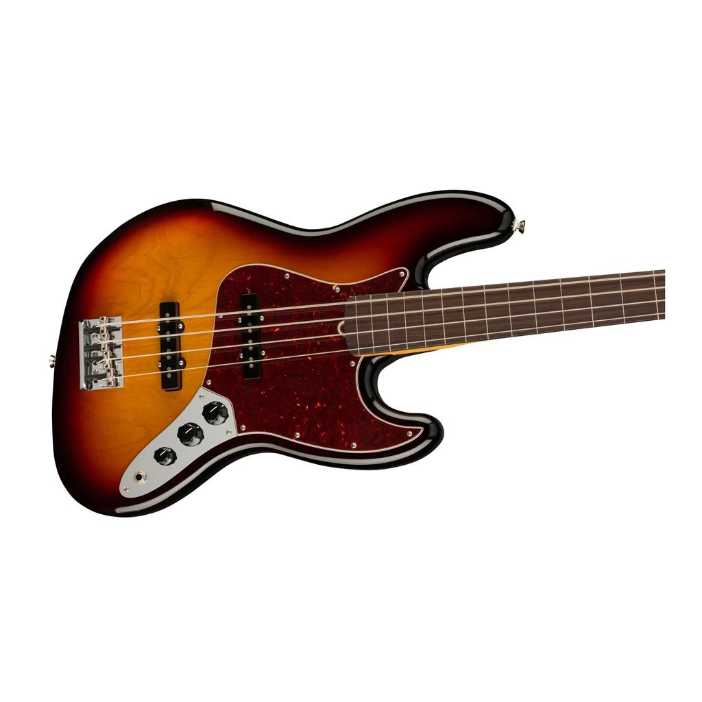 Fender Electric Bass American Professional II Jazz Bass Fretless Rosewood Fingerboard 3-Color Sunburst Full
